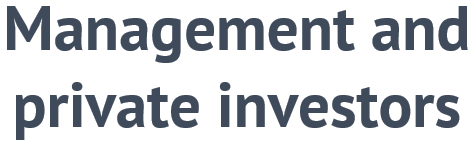 Management and private investors